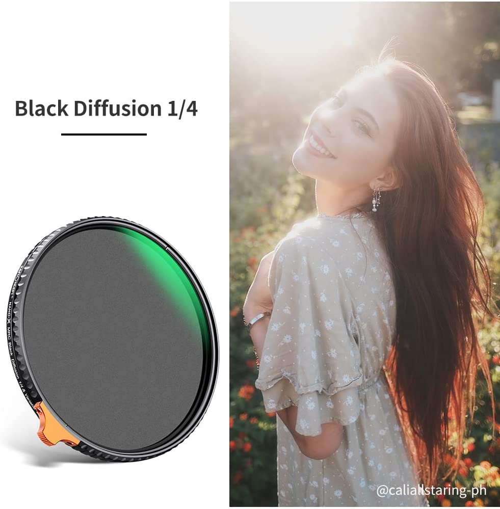K&F Concept 62mm Black Diffusion 1/4 Effect & Variable ND2-ND32 ND Filter KF01.1812 - 6